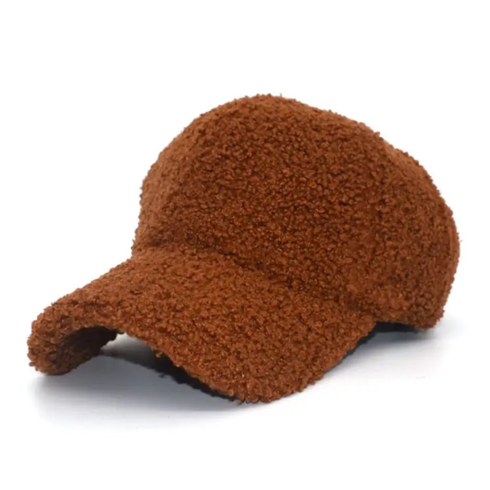 Women’s Winter Fuzzy Baseball Cap Hat - Picture 6 of 6